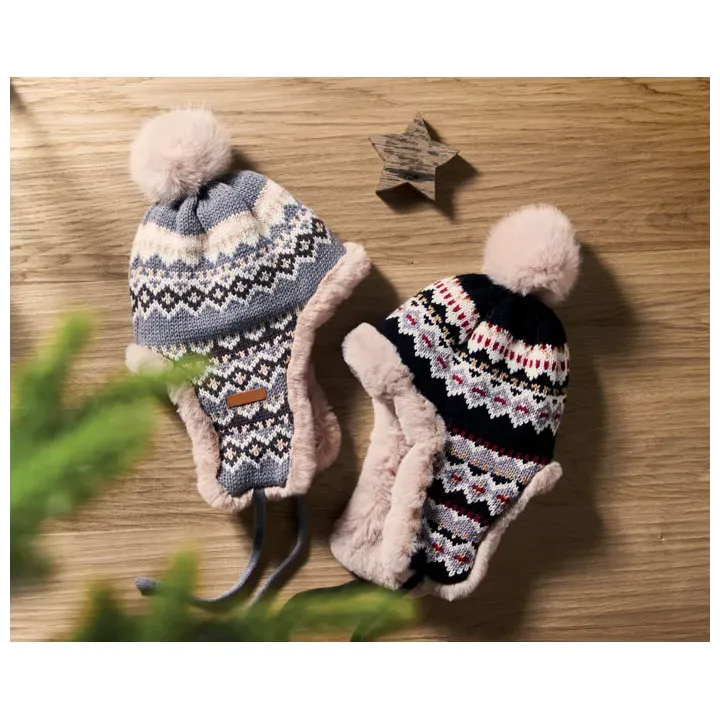 Knitted beanie with ear flap - MO2688 (MOCN#07)